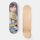 Pierre-Auguste Renoir - Kind met Kat Persoonlijk Skateboard (Voorkant)
