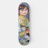 Pierre-Auguste Renoir - Kind met Kat Persoonlijk Skateboard (Voorkant)