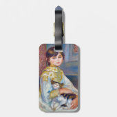 Pierre-Auguste Renoir - Kind met Kat - QR-code Bagagelabel (Achterkant verticaal)
