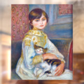 Pierre-Auguste Renoir - Kind met Kat Raamsticker (Vel 2)