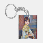 Pierre-Auguste Renoir - Kind met Kat Sleutelhanger (Voorkant Links)