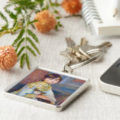 Pierre-Auguste Renoir - Kind met Kat Sleutelhanger (Zijkant)