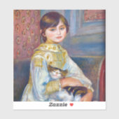 Pierre-Auguste Renoir - Kind met Kat Sticker (Vel)