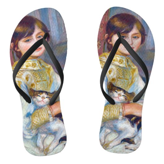 Pierre-Auguste Renoir - Kind met kat Teenslippers (Voetbed)
