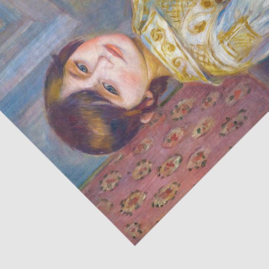 Pierre-Auguste Renoir - Kind met Kat Tissuepapier (Detail)