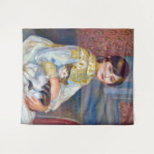 Pierre-Auguste Renoir - Kind met Kat Wandkleed (Voorkant (horizontaal))