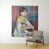 Pierre-Auguste Renoir - Kind met Kat Wandkleed (In situ)