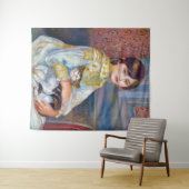 Pierre-Auguste Renoir - Kind met Kat Wandkleed (In Situ (horizontaal))