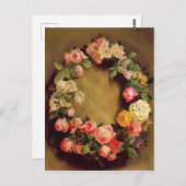 Pierre-Auguste Renoir - Kroon van Rozen Briefkaart (Voorkant / Achterkant)