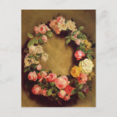 Pierre-Auguste Renoir - Kroon van Rozen Briefkaart (Voorkant)