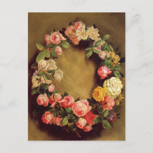 Pierre-Auguste Renoir - Kroon van Rozen Briefkaart (Voorkant)