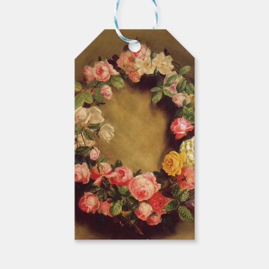 Pierre-Auguste Renoir - Kroon van Rozen Cadeaulabel (Voorkant)