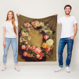 Pierre-Auguste Renoir - Kroon van Rozen Fleece Deken