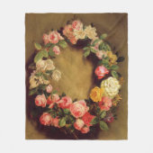 Pierre-Auguste Renoir - Kroon van Rozen Fleece Deken (Voorkant)