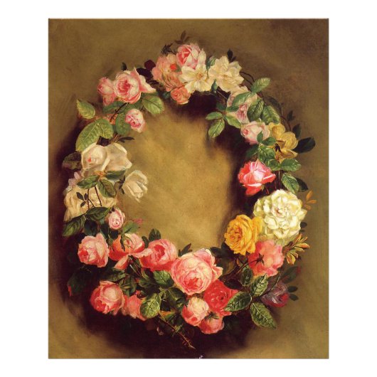 Pierre-Auguste Renoir - Kroon van Rozen Foto Afdruk (Voorkant)