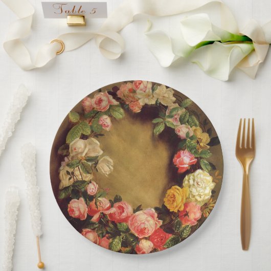 Pierre-Auguste Renoir - Kroon van Rozen Papieren Bordje (Huwelijk)