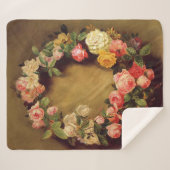 Pierre-Auguste Renoir - Kroon van Rozen Sherpa Deken (Voorkant (horizontaal))