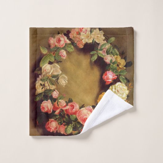Pierre-Auguste Renoir - Kroon van Rozen Washandje (Wasdoekje)