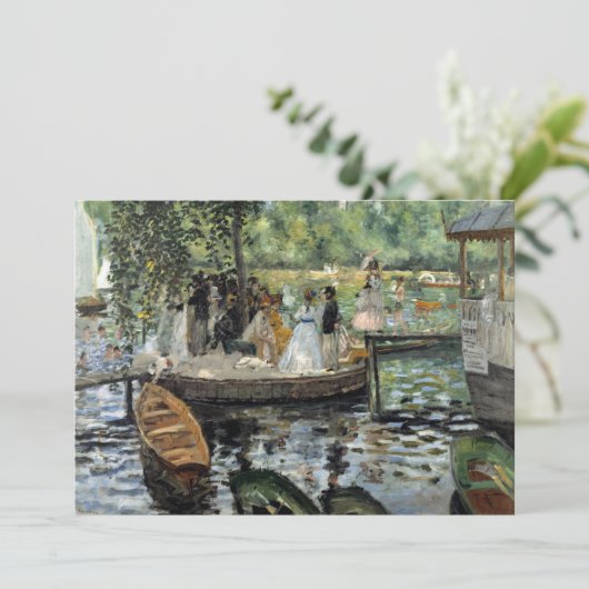 Pierre-Auguste Renoir - La Grenouillere Bedankkaart (Staand voorkant)