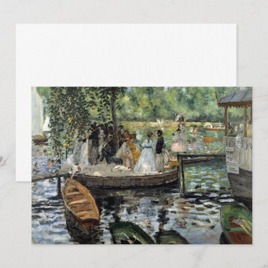 Pierre-Auguste Renoir - La Grenouillere Bedankkaart (Voorkant / Achterkant)