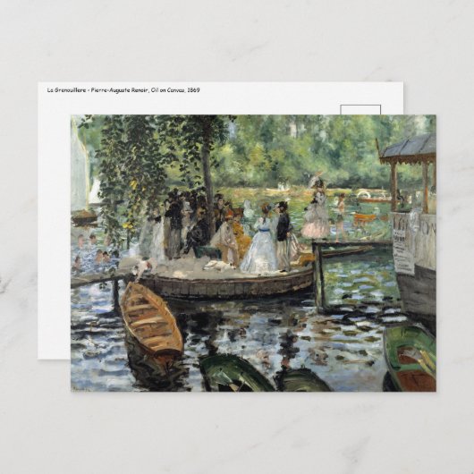 Pierre-Auguste Renoir - La Grenouillere Briefkaart (Voorkant / Achterkant)