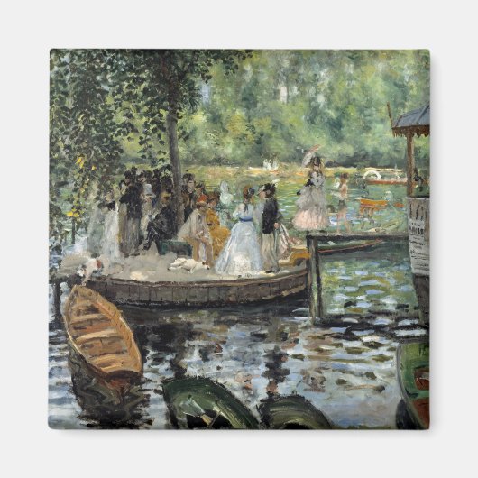 Pierre-Auguste Renoir - La Grenouillere Magneet (Voorkant)