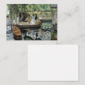 Pierre-Auguste Renoir - La Grenouillere Notitiekaartje (Voorkant / Achterkant)