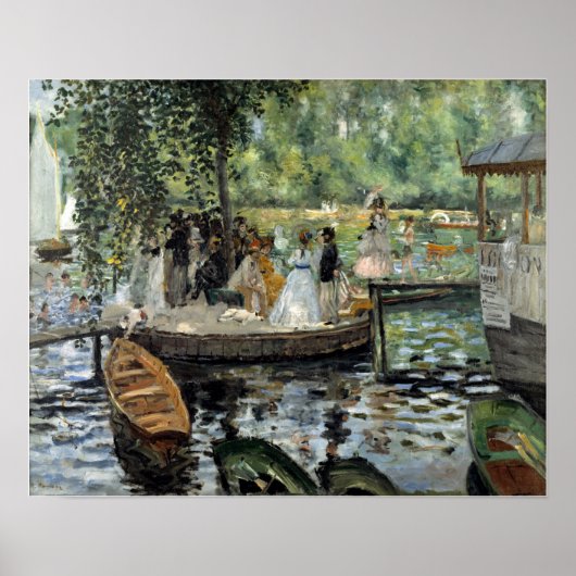 Pierre-Auguste Renoir - La Grenouillere Poster (Voorkant)