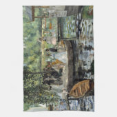 Pierre-Auguste Renoir - La Grenouillere Theedoek (Verticaal)