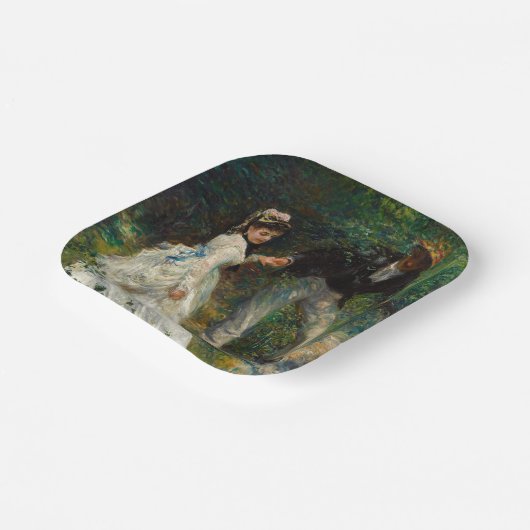 Pierre-Auguste Renoir - La Promenade Papieren Bordje (Gebogen)