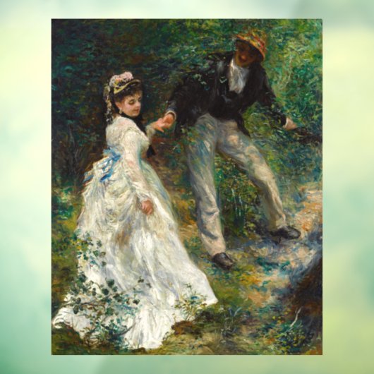 Pierre-Auguste Renoir - La Promenade Raamsticker (Vel 3)