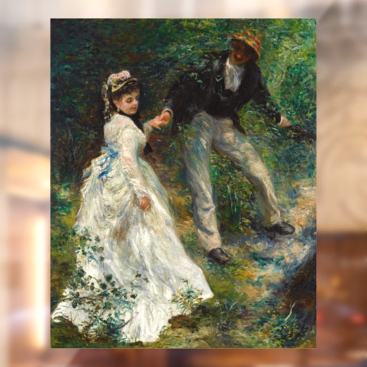 Pierre-Auguste Renoir - La Promenade Raamsticker (Vel 2)