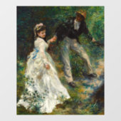 Pierre-Auguste Renoir - La Promenade Raamsticker (Vel)