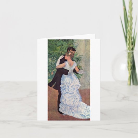 Pierre-Auguste Renoir - La van Danse à ville Kaart (Voorkant)