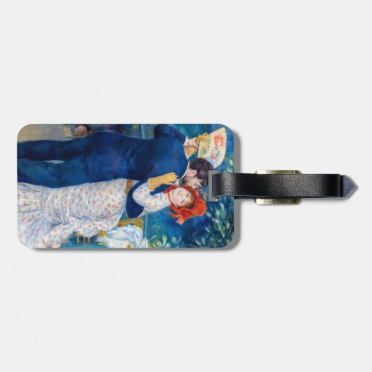 Pierre-Auguste Renoir - Landdanwel - QR-code Bagagelabel (Achterkant horizontaal)