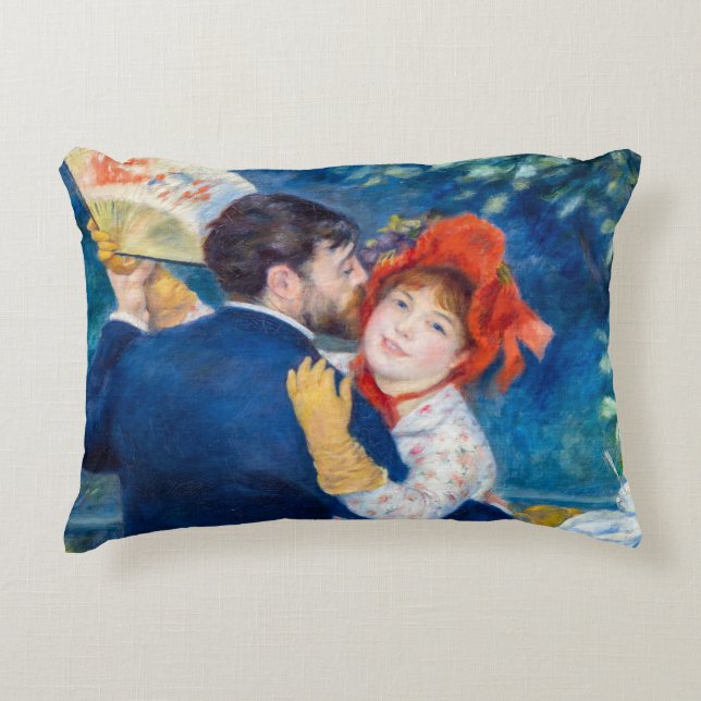 Pierre-Auguste Renoir - Landelijke Dans Accent Kussen (Voorkant)