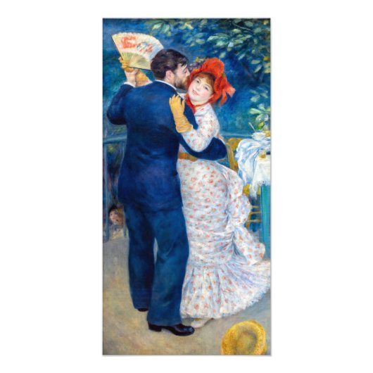 Pierre-Auguste Renoir - Landelijke Dans Foto Afdruk (Voorkant)