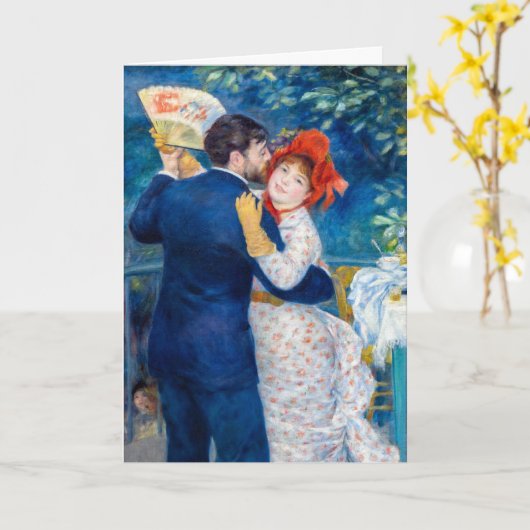 Pierre-Auguste Renoir - Landelijke Dans Kaart (Gele Bloem)