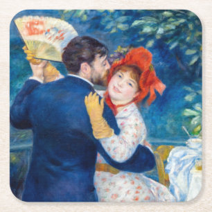 Pierre-Auguste Renoir - Landelijke Dans Kartonnen Onderzetters