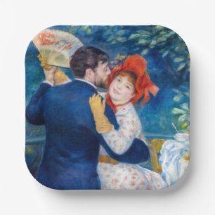 Pierre-Auguste Renoir - Landelijke Dans Papieren Bordje