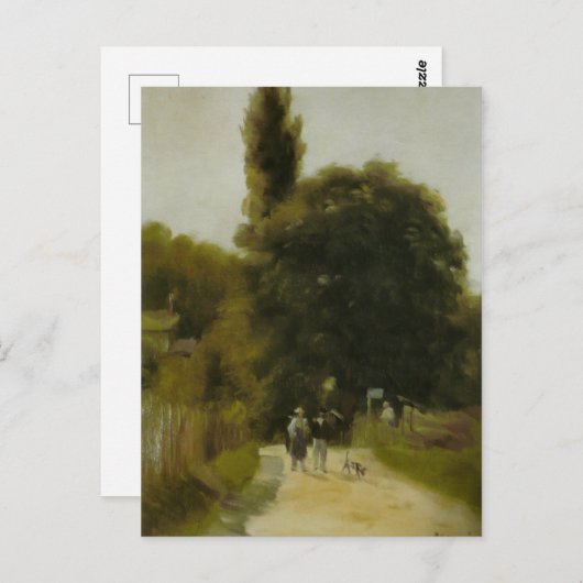 Pierre Auguste Renoir Landschap met twee figuren Briefkaart (Voorkant / Achterkant)