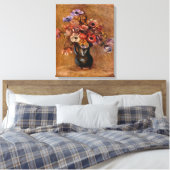 Pierre Auguste Renoir leeft nog steeds met Anemone Canvas Afdruk (Insitu (Slaapkamer))