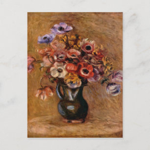 Pierre Auguste Renoir leeft nog steeds met Anemone Feestdagenkaart