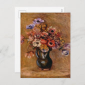 Pierre Auguste Renoir leeft nog steeds met Anemone Feestdagenkaart (Voorkant / Achterkant)