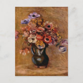 Pierre Auguste Renoir leeft nog steeds met Anemone Feestdagenkaart (Voorkant)