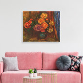 Pierre Auguste Renoir leeft nog steeds met Rozen Canvas Afdruk (Insitu (Woonkamer))