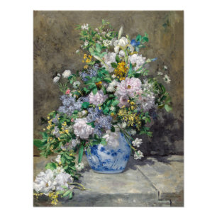 Pierre-Auguste Renoir - Lentebloemstuk Foto Afdruk