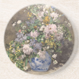Pierre-Auguste Renoir Lenteboeket  Zandsteen Onderzetter
