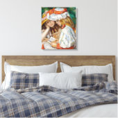 Pierre-Auguste Renoir - Lezen van twee meisjes Canvas Afdruk (Insitu (Slaapkamer))