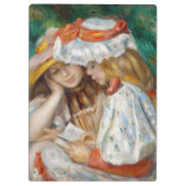 Pierre-Auguste Renoir - Lezen van twee meisjes Klembord (Achterkant)